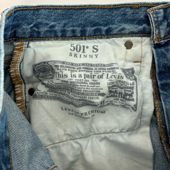 LEVI’S Premium 501 Skinny in Can't Touch This Size 26 - Picture 11 of 16